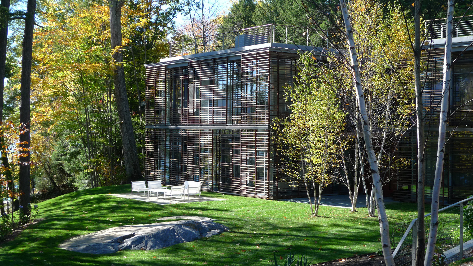 Дизайн частного дома Lakeside Retreat от студии GLUCK+
