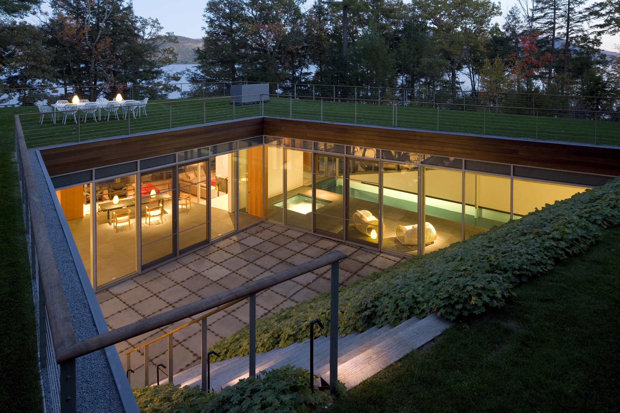 Дизайн частного дома Lakeside Retreat от студии GLUCK+