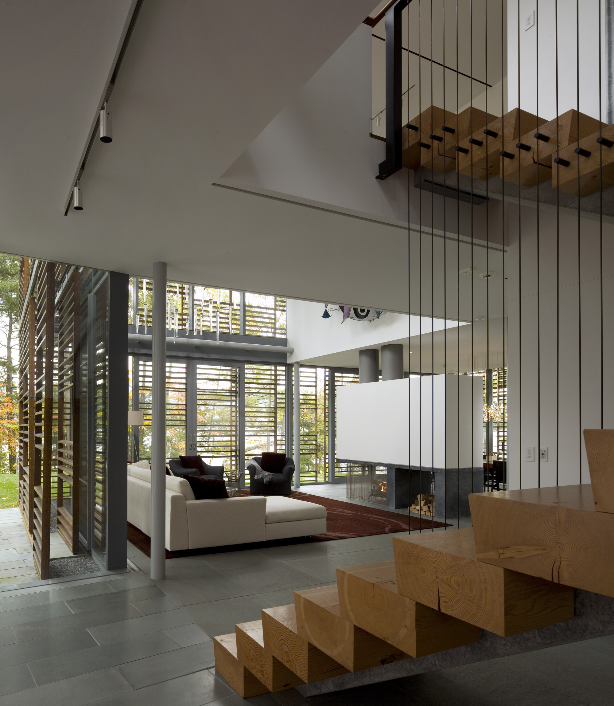 Дизайн частного дома Lakeside Retreat от студии GLUCK+