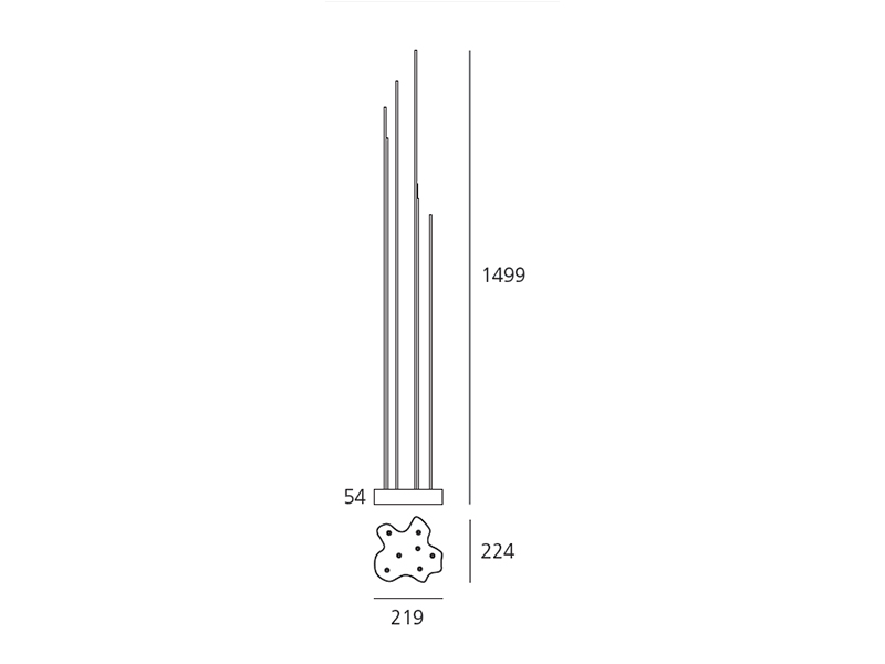 LED лампа Reeds от Artemide